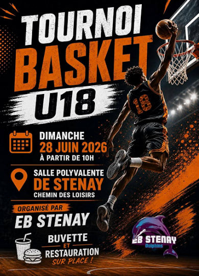 Tournoi de basket des U18 le 28 juin à Stenay